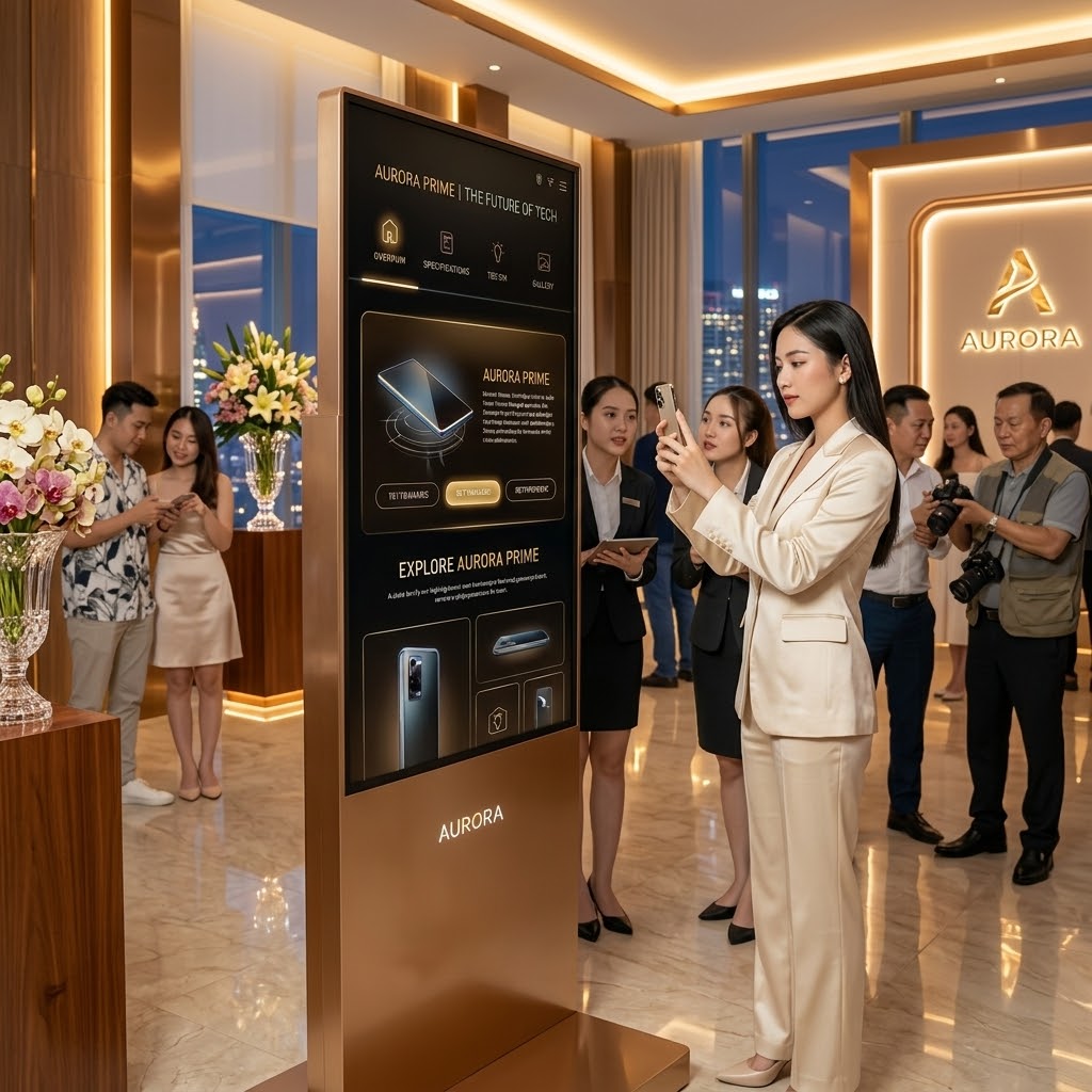 AI Interactive Wall: Đo lường vùng quan tâm