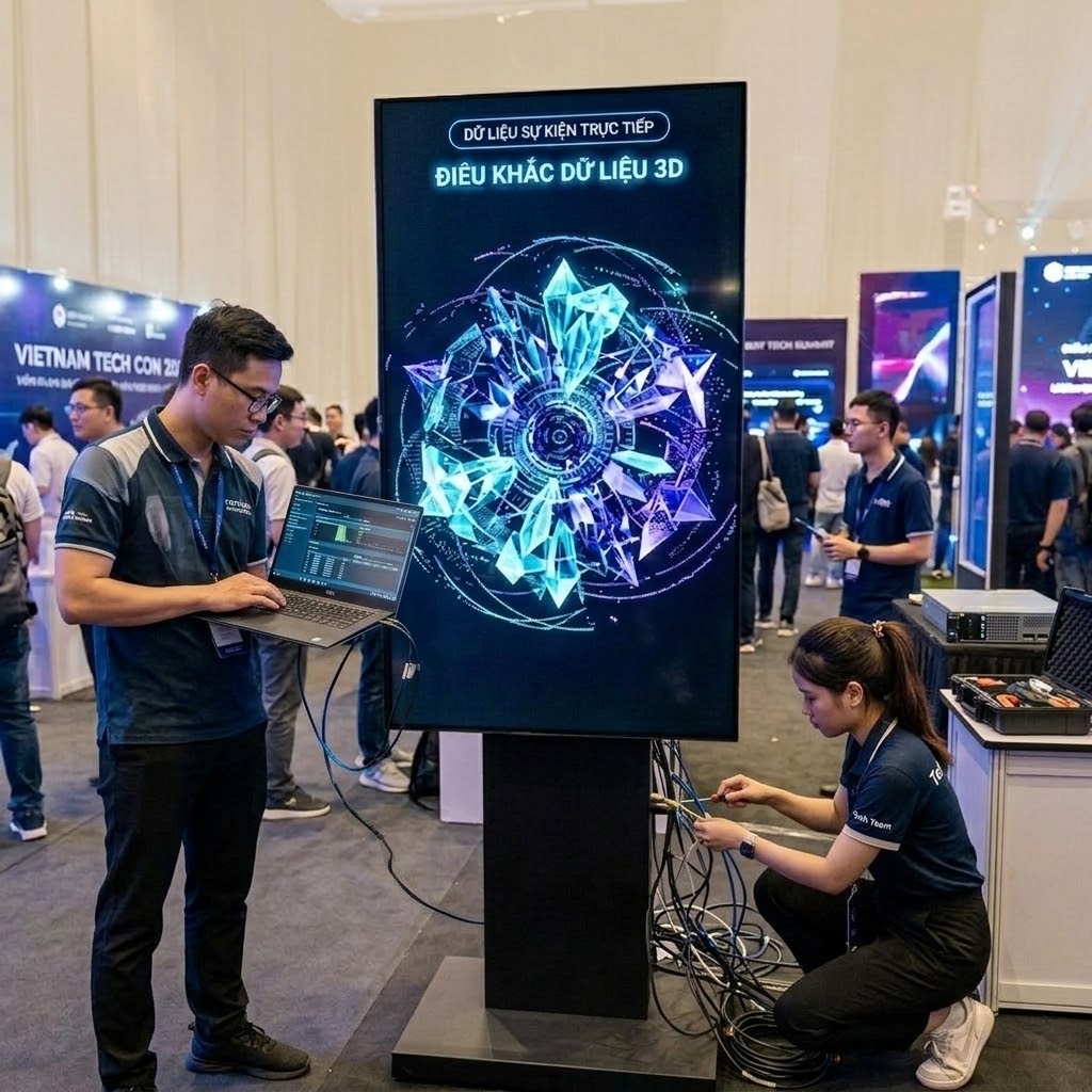 AI Data Sculpture: Chọn dữ liệu và ngôn ngữ hình ảnh
