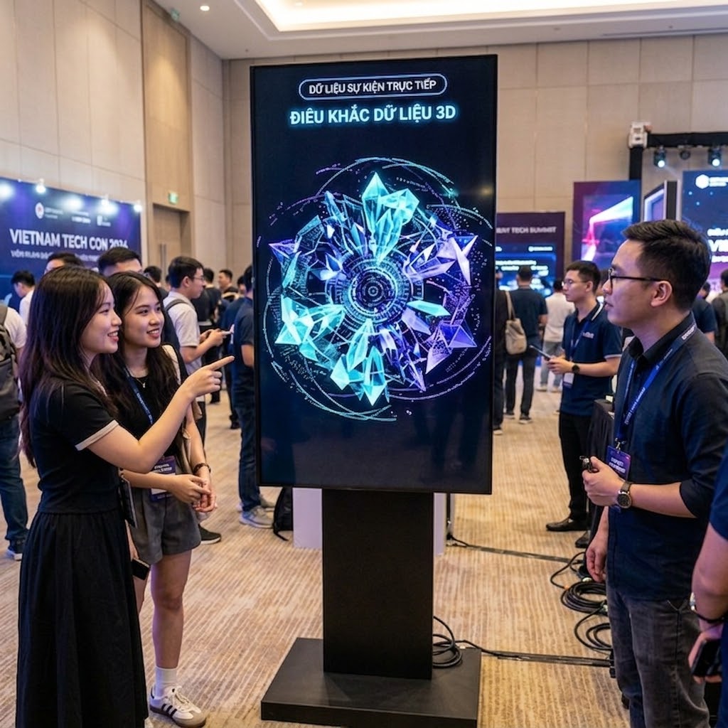 AI Data Sculpture: Tạo tác phẩm theo thời gian thực