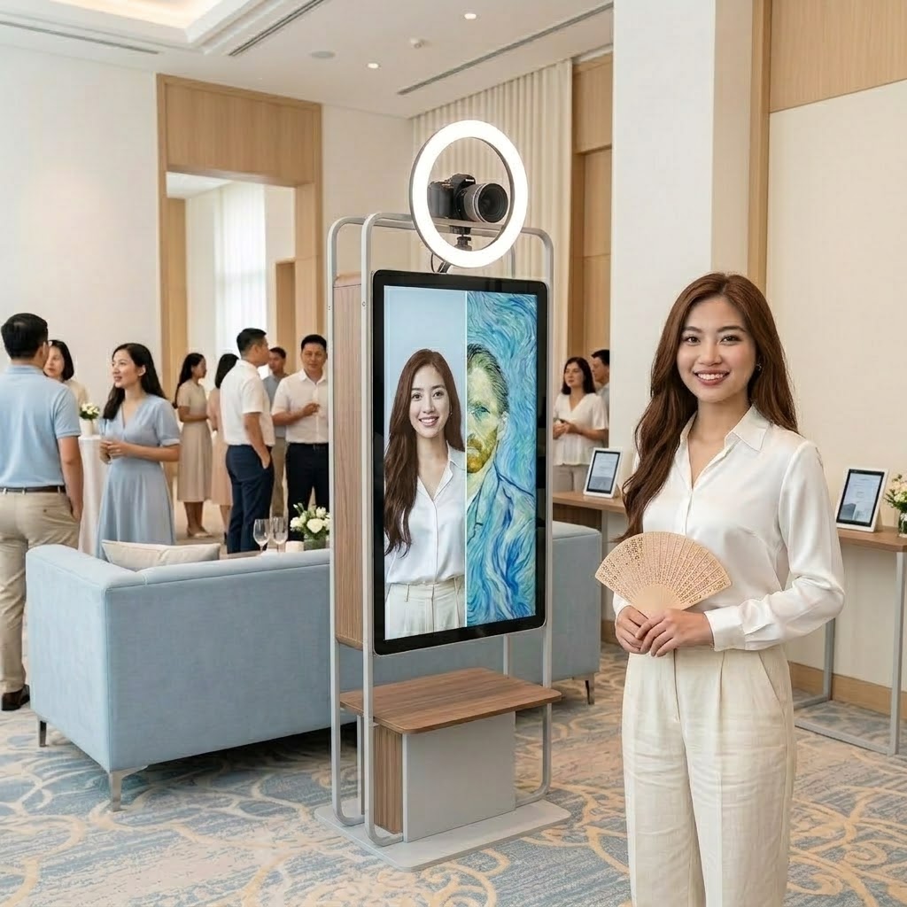 AI Portrait Studio: Chụp & AI transform