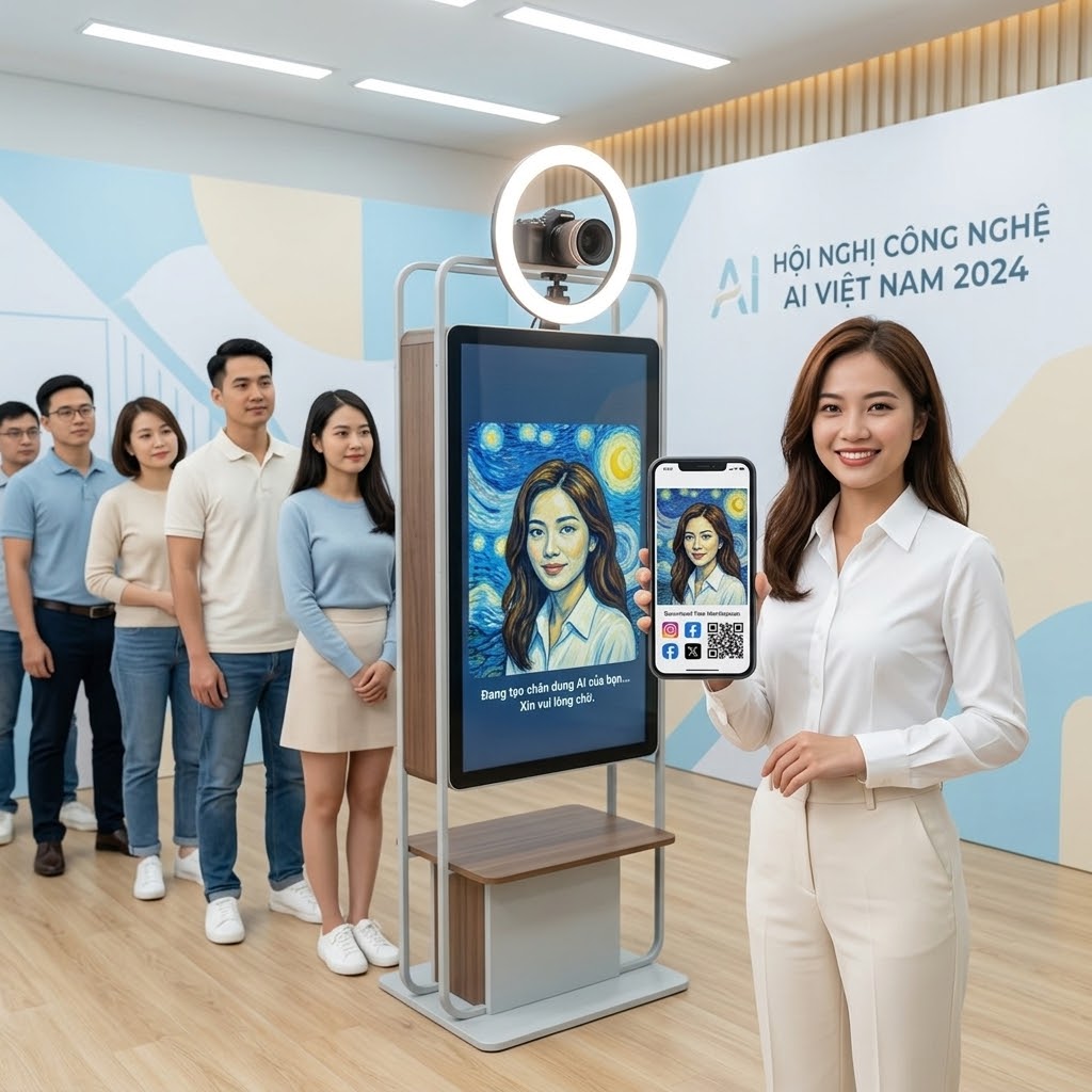 AI Portrait Studio: Nhận ảnh & share