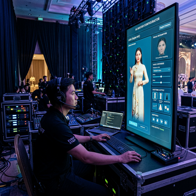 AI Digital Human MC: Thiết lập nhân vật